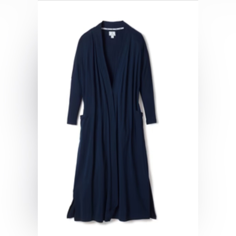 Petite Plume Pima Cotton Duster - NAVY
